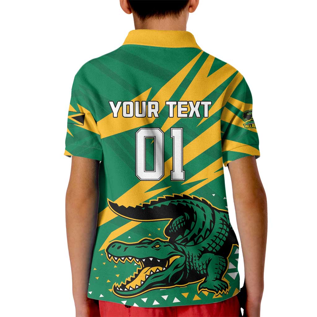 Custom Jamaica Cricket Tallawahs Kid Polo Shirt Fi Wi Tallawahs Champions - Wonder Print Shop