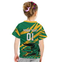 Custom Jamaica Cricket Tallawahs Kid T Shirt Fi Wi Tallawahs Champions - Wonder Print Shop