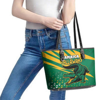 Jamaica Cricket Tallawahs Leather Tote Bag Fi Wi Tallawahs Champions - Wonder Print Shop