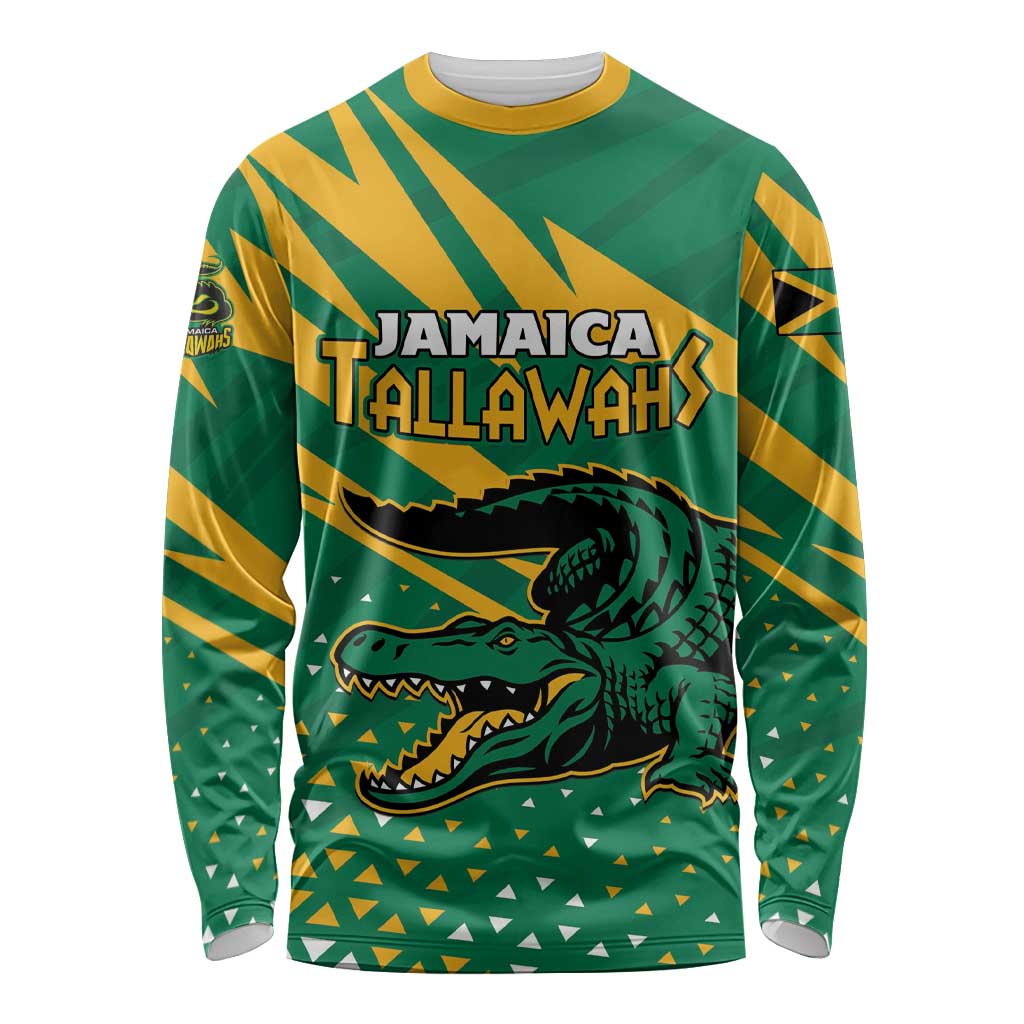 Custom Jamaica Cricket Tallawahs Long Sleeve Shirt Fi Wi Tallawahs Champions - Wonder Print Shop