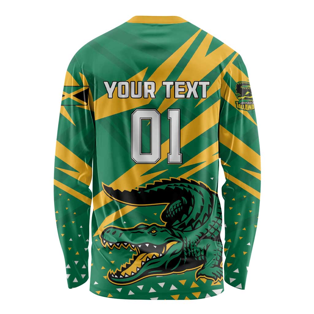 Custom Jamaica Cricket Tallawahs Long Sleeve Shirt Fi Wi Tallawahs Champions - Wonder Print Shop