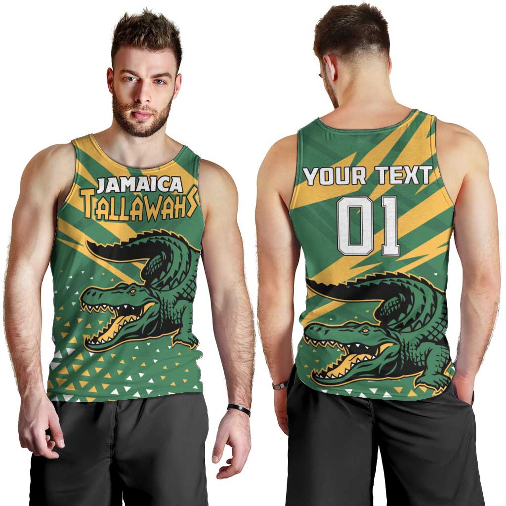 Custom Jamaica Cricket Tallawahs Men Tank Top Fi Wi Tallawahs Champions - Wonder Print Shop