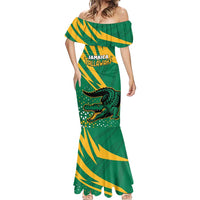 Custom Jamaica Cricket Tallawahs Mermaid Dress Fi Wi Tallawahs Champions - Wonder Print Shop