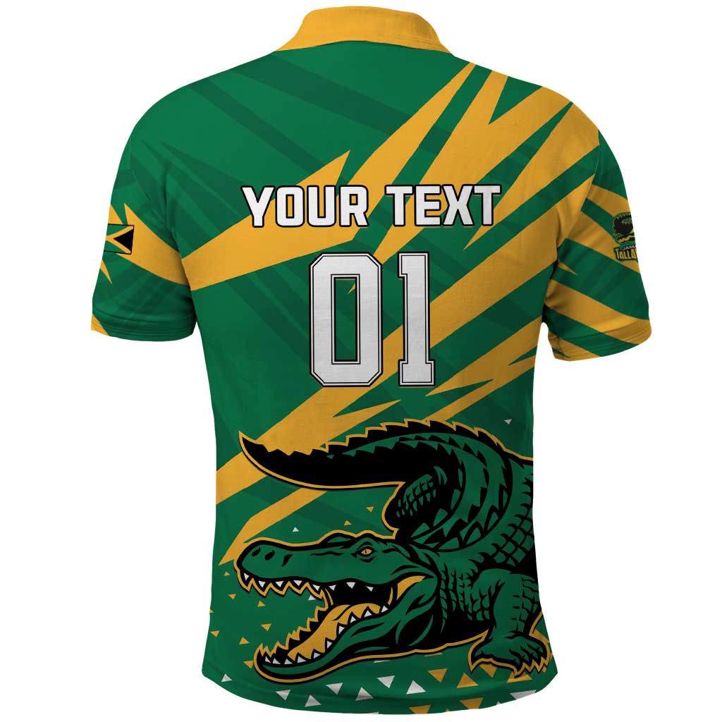 Custom Jamaica Cricket Tallawahs Polo Shirt Fi Wi Tallawahs Champions - Wonder Print Shop