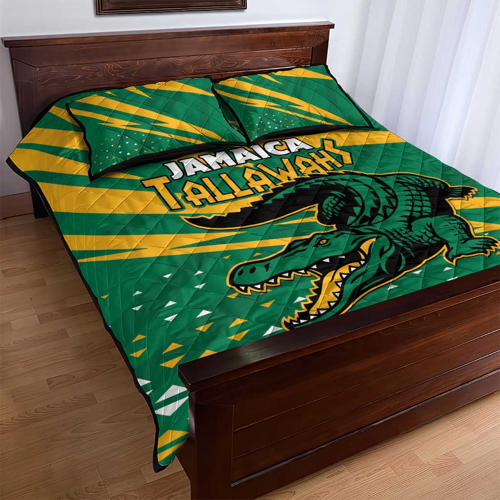 Jamaica Cricket Tallawahs Quilt Bed Set Fi Wi Tallawahs Champions - Wonder Print Shop