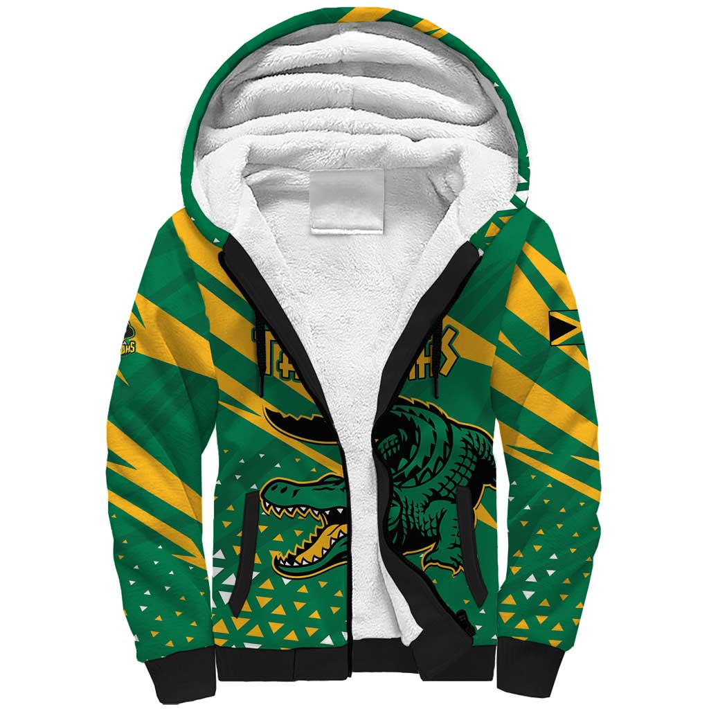Custom Jamaica Cricket Tallawahs Sherpa Hoodie Fi Wi Tallawahs Champions - Wonder Print Shop