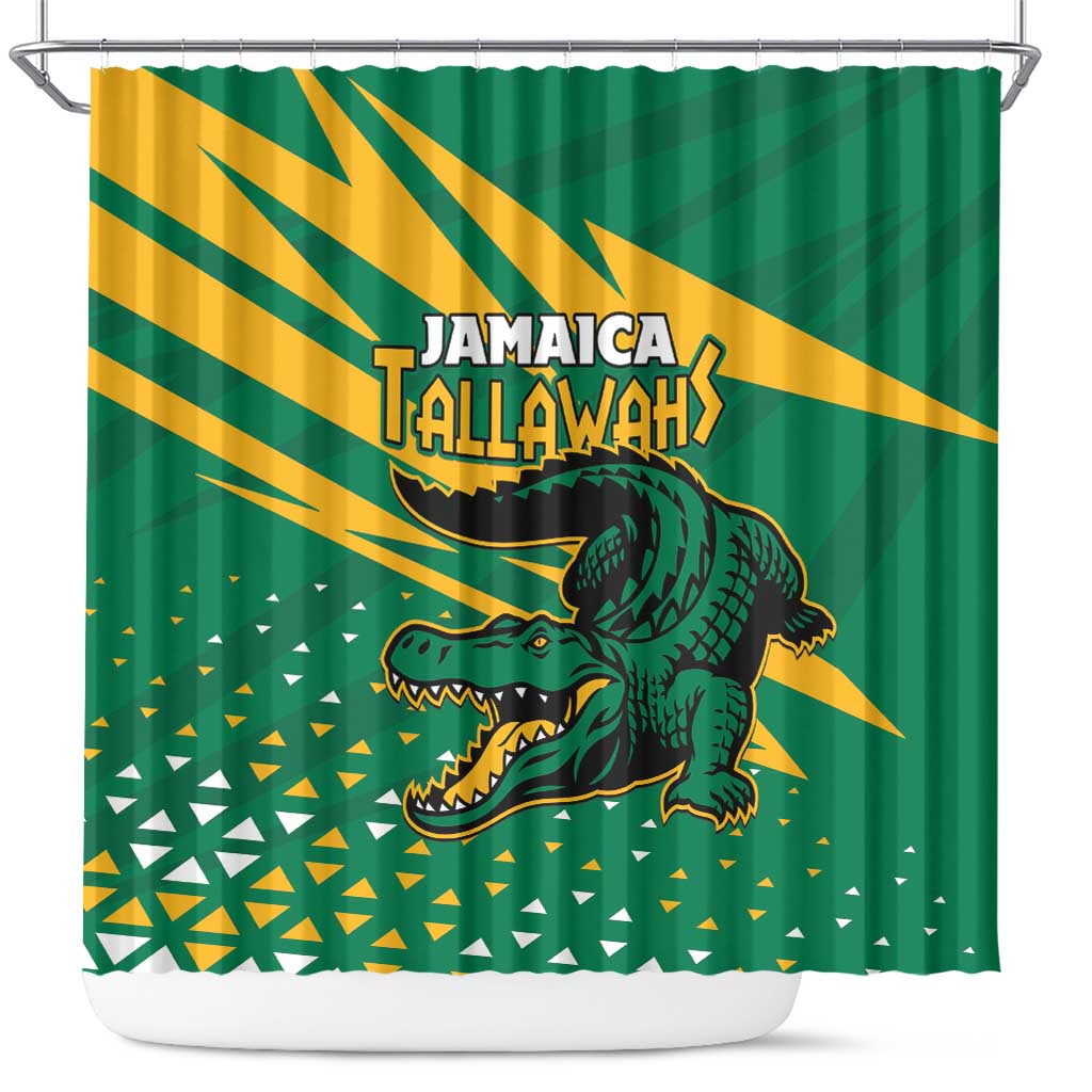 Jamaica Cricket Tallawahs Shower Curtain Fi Wi Tallawahs Champions