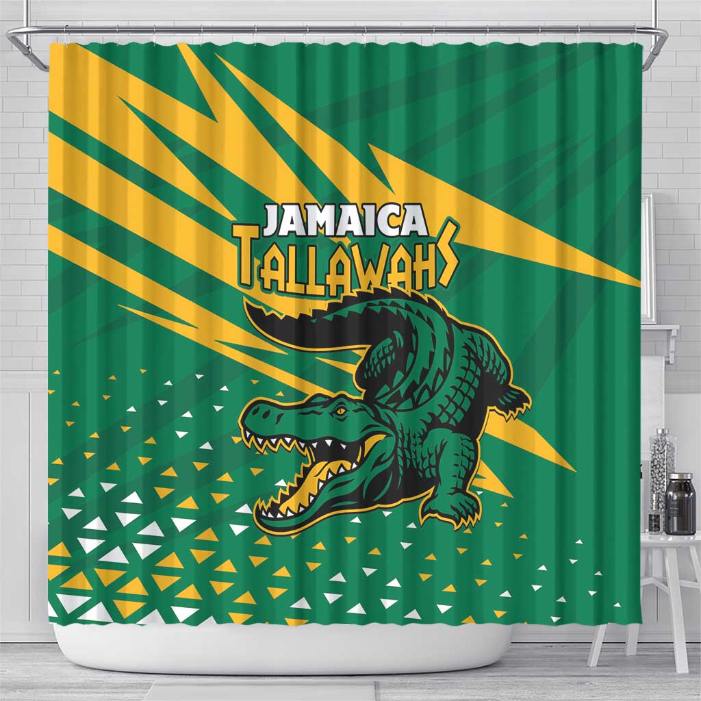 Jamaica Cricket Tallawahs Shower Curtain Fi Wi Tallawahs Champions