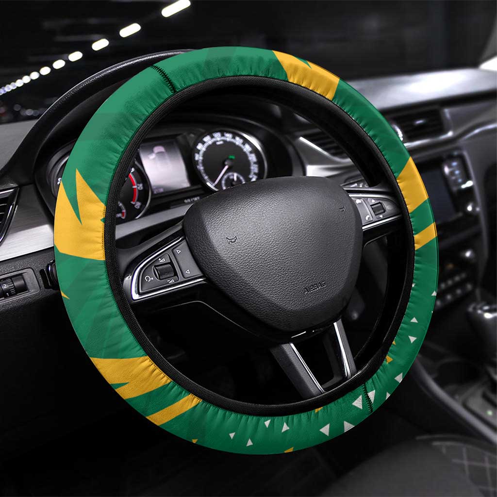 Jamaica Cricket Tallawahs Steering Wheel Cover Fi Wi Tallawahs Champions - Wonder Print Shop