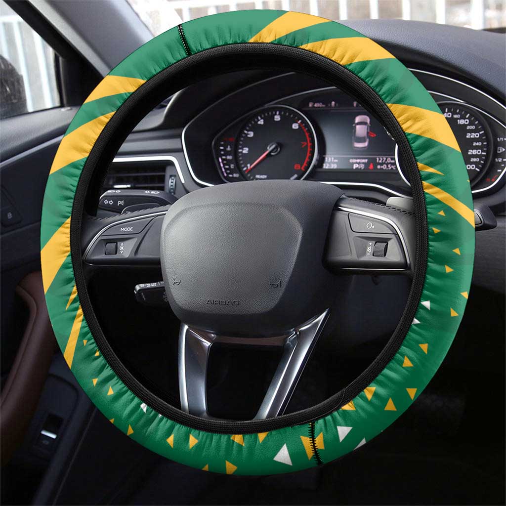 Jamaica Cricket Tallawahs Steering Wheel Cover Fi Wi Tallawahs Champions - Wonder Print Shop