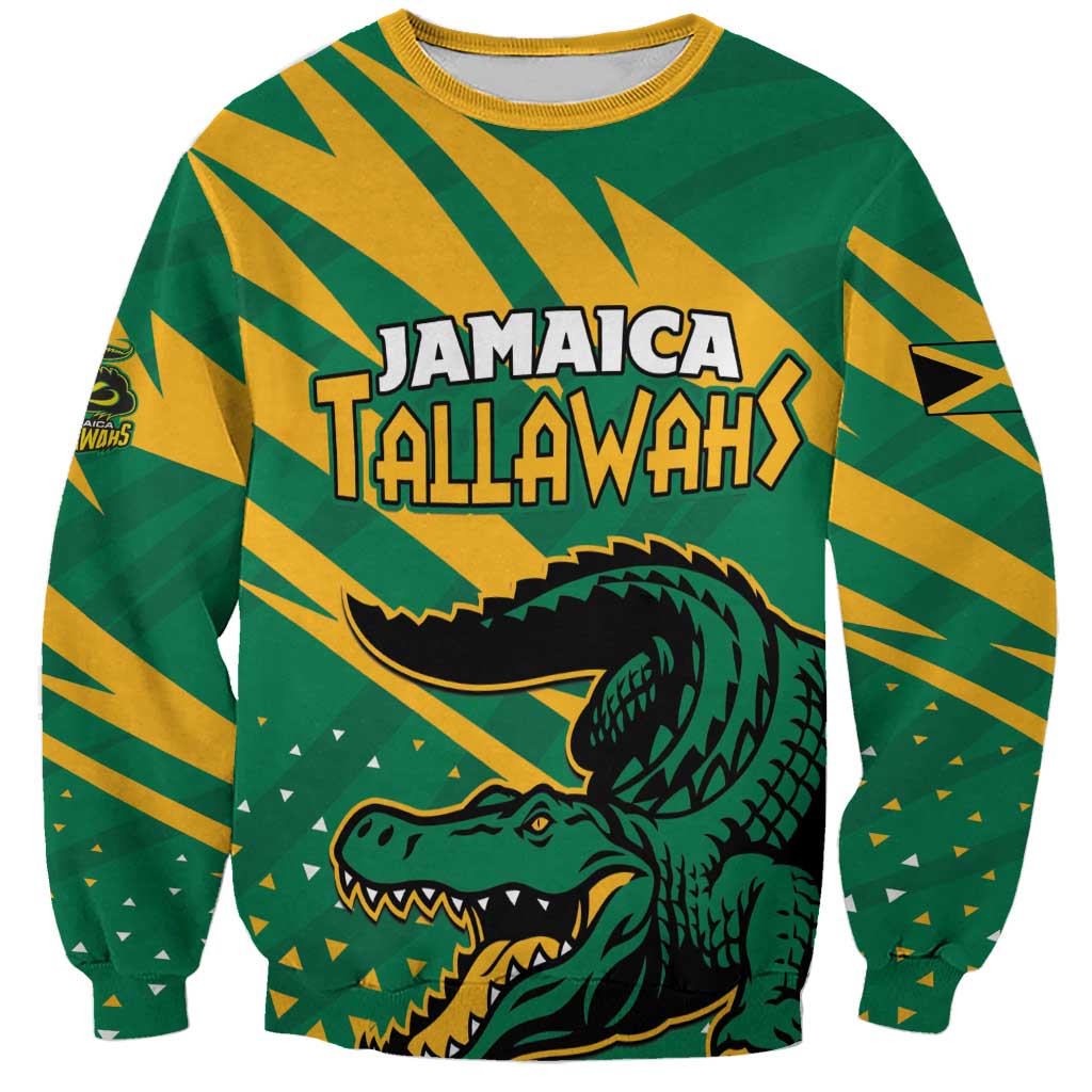 Custom Jamaica Cricket Tallawahs Sweatshirt Fi Wi Tallawahs Champions - Wonder Print Shop