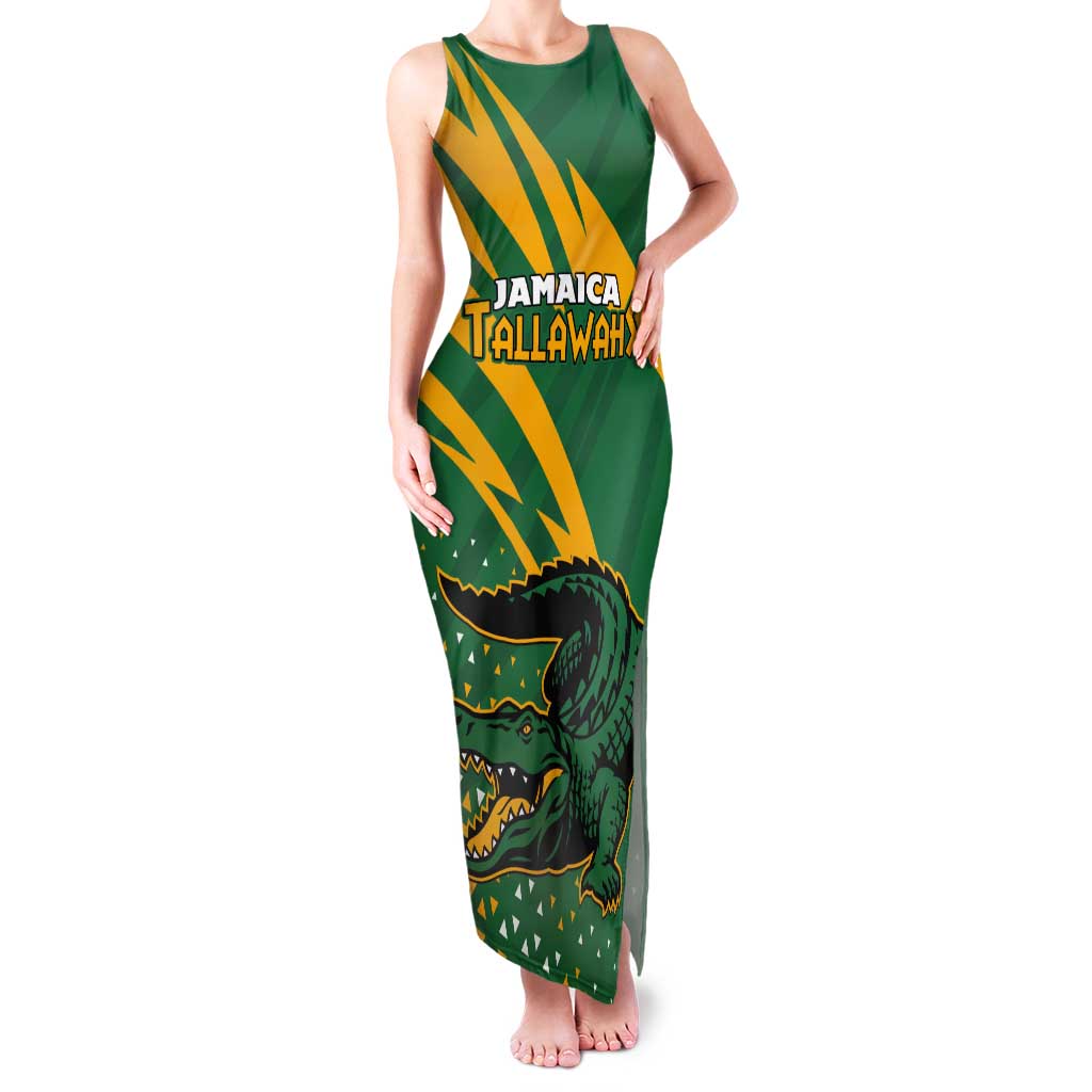 Custom Jamaica Cricket Tallawahs Tank Maxi Dress Fi Wi Tallawahs Champions - Wonder Print Shop