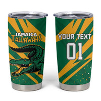 Custom Jamaica Cricket Tallawahs Tumbler Cup Fi Wi Tallawahs Champions - Wonder Print Shop