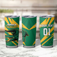 Custom Jamaica Cricket Tallawahs Tumbler Cup Fi Wi Tallawahs Champions - Wonder Print Shop