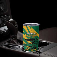 Custom Jamaica Cricket Tallawahs Tumbler Cup Fi Wi Tallawahs Champions - Wonder Print Shop