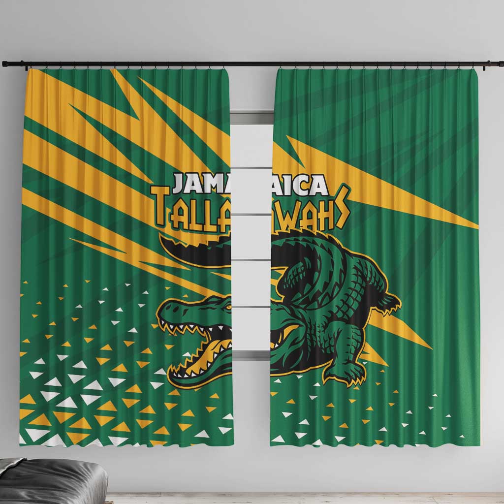 Jamaica Cricket Tallawahs Window Curtain Fi Wi Tallawahs Champions - Wonder Print Shop