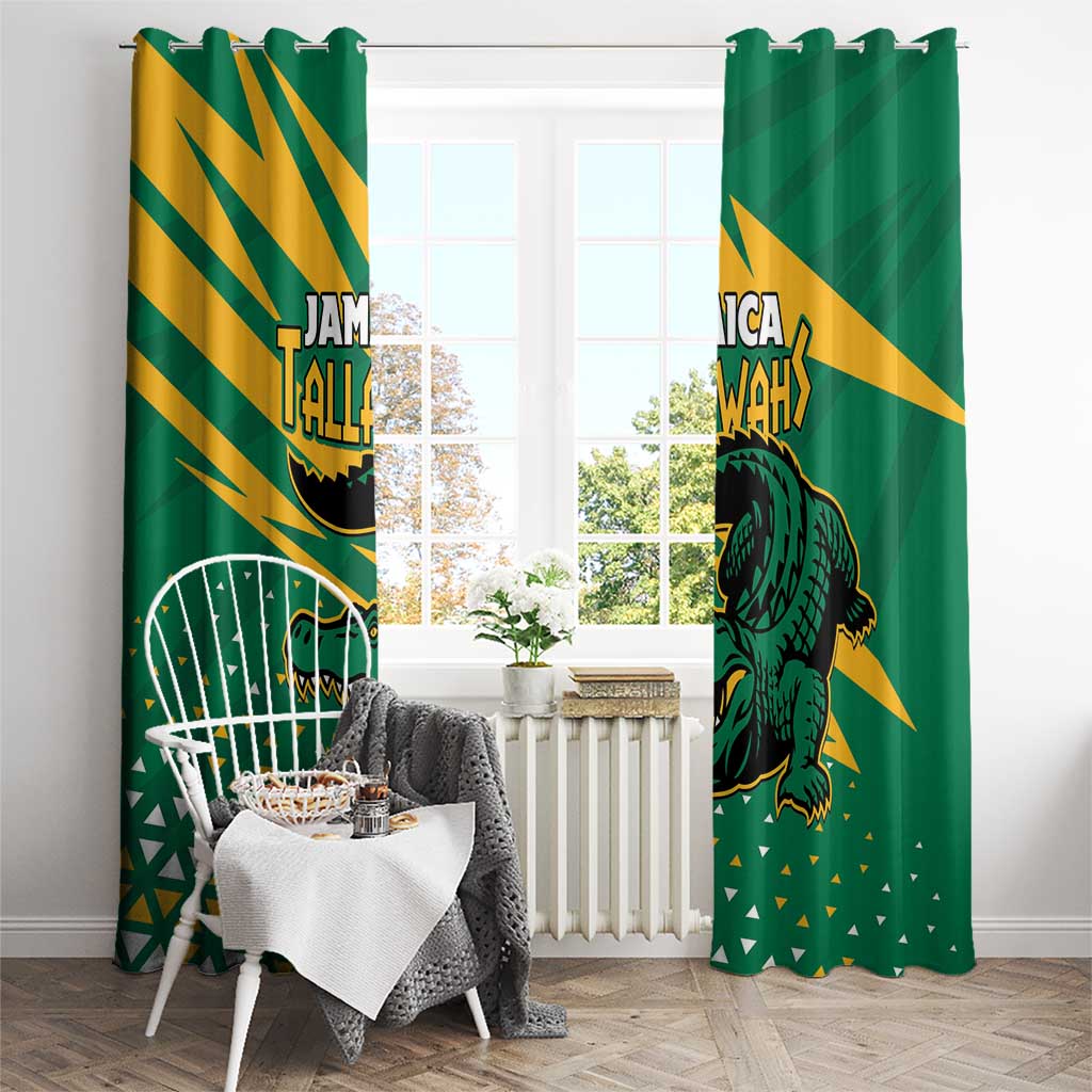 Jamaica Cricket Tallawahs Window Curtain Fi Wi Tallawahs Champions - Wonder Print Shop