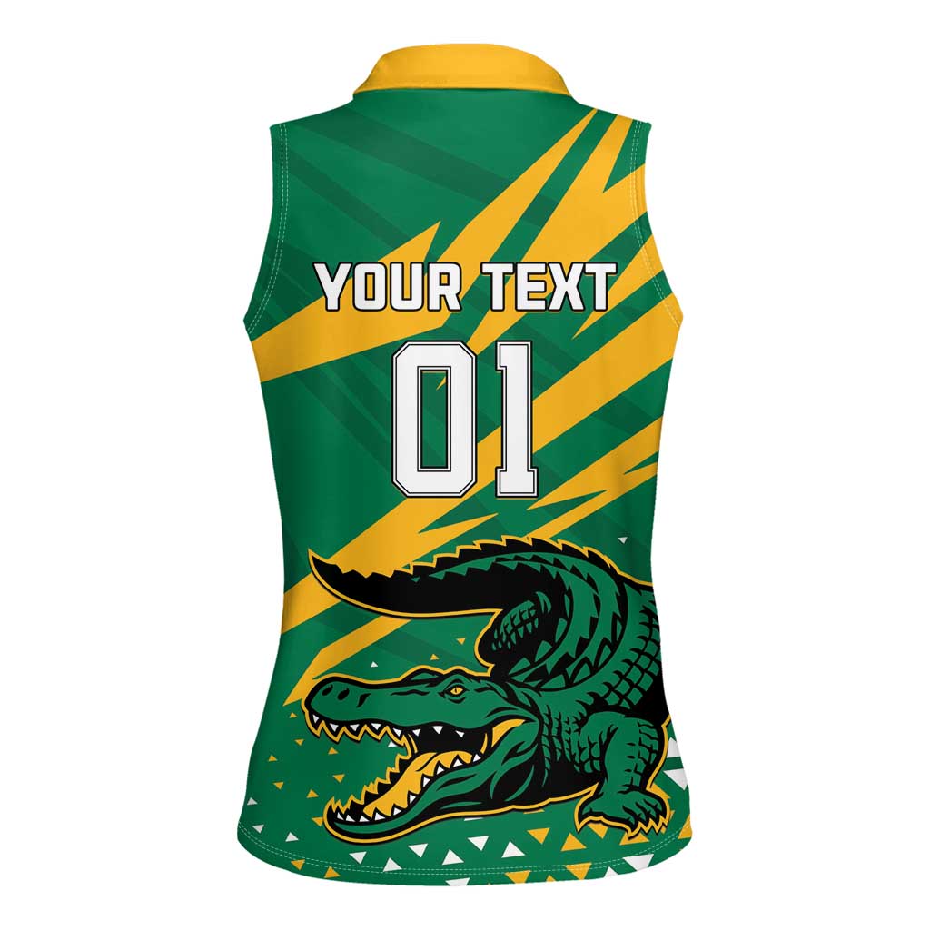 Custom Jamaica Cricket Tallawahs Women Sleeveless Polo Shirt Fi Wi Tallawahs Champions - Wonder Print Shop