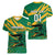 Custom Jamaica Cricket Tallawahs Women V-Neck T-Shirt Fi Wi Tallawahs Champions - Wonder Print Shop