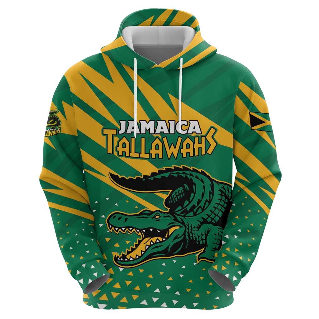 Custom Jamaica Cricket Tallawahs Zip Hoodie Fi Wi Tallawahs Champions - Wonder Print Shop