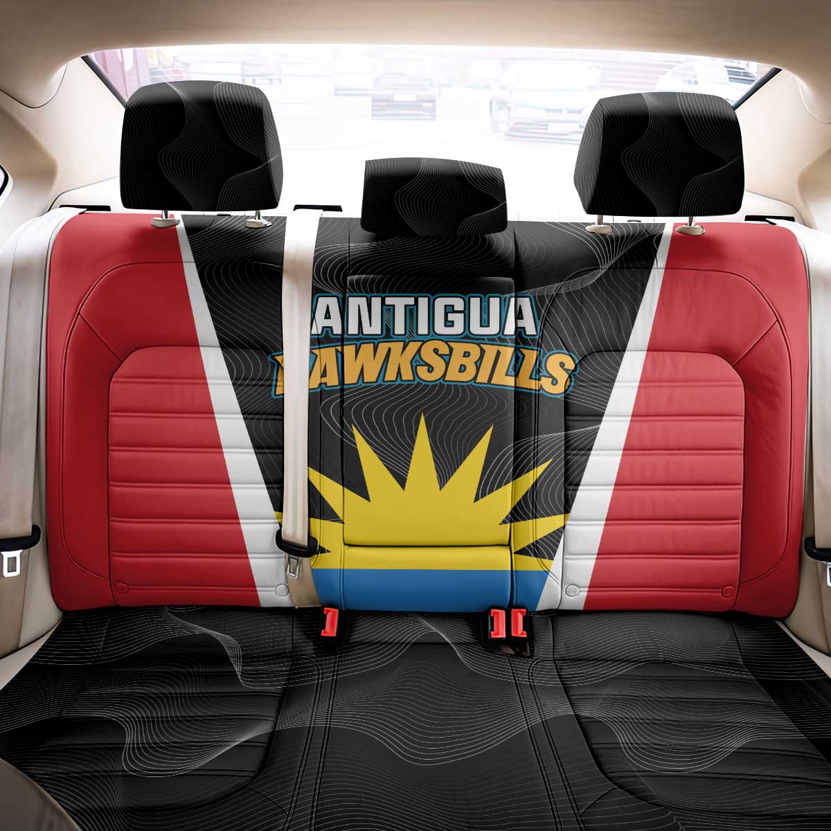 Antigua Cricket Hawksbills Back Car Seat Cover Each Endeavouring All Achieving - Wonder Print Shop