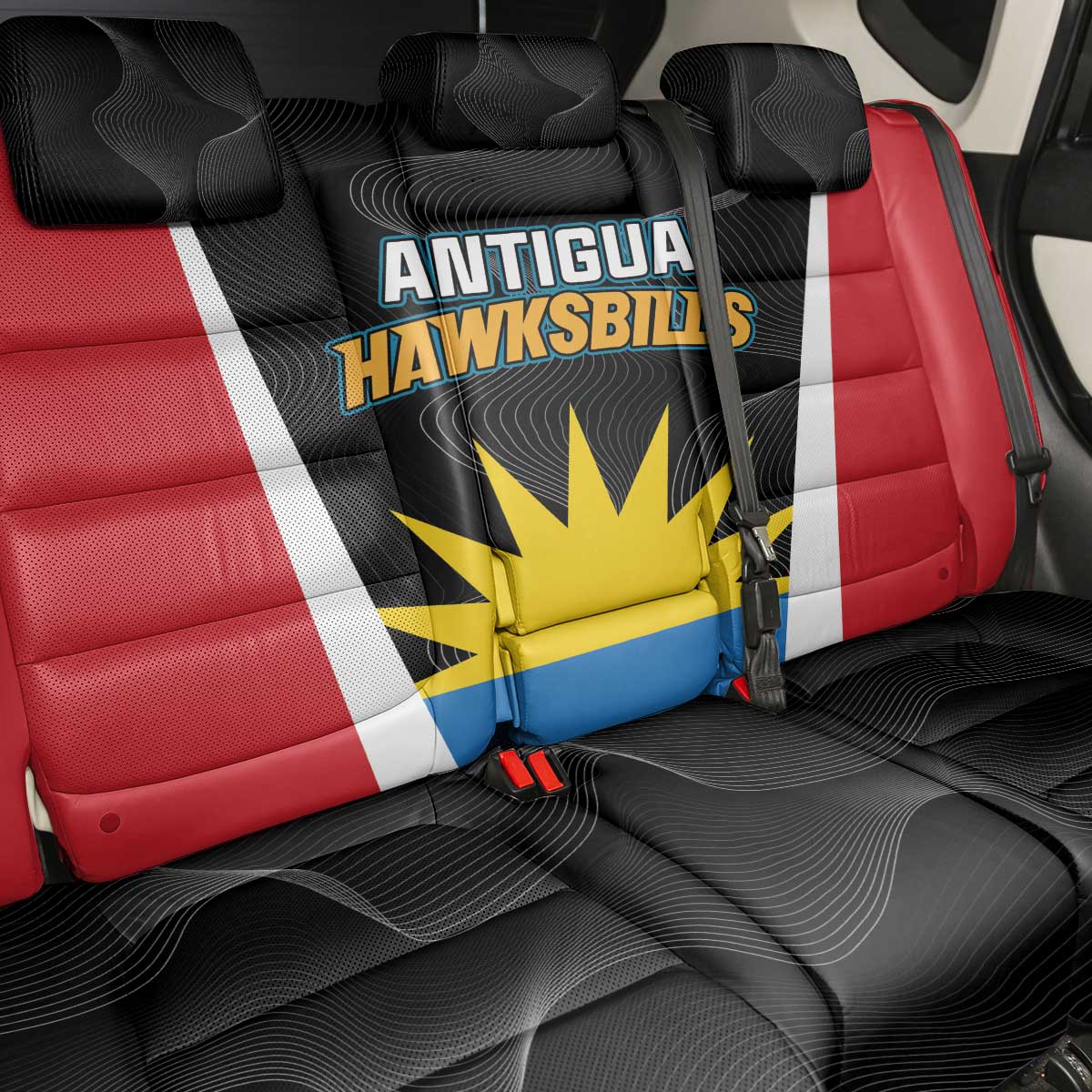 Antigua Cricket Hawksbills Back Car Seat Cover Each Endeavouring All Achieving - Wonder Print Shop