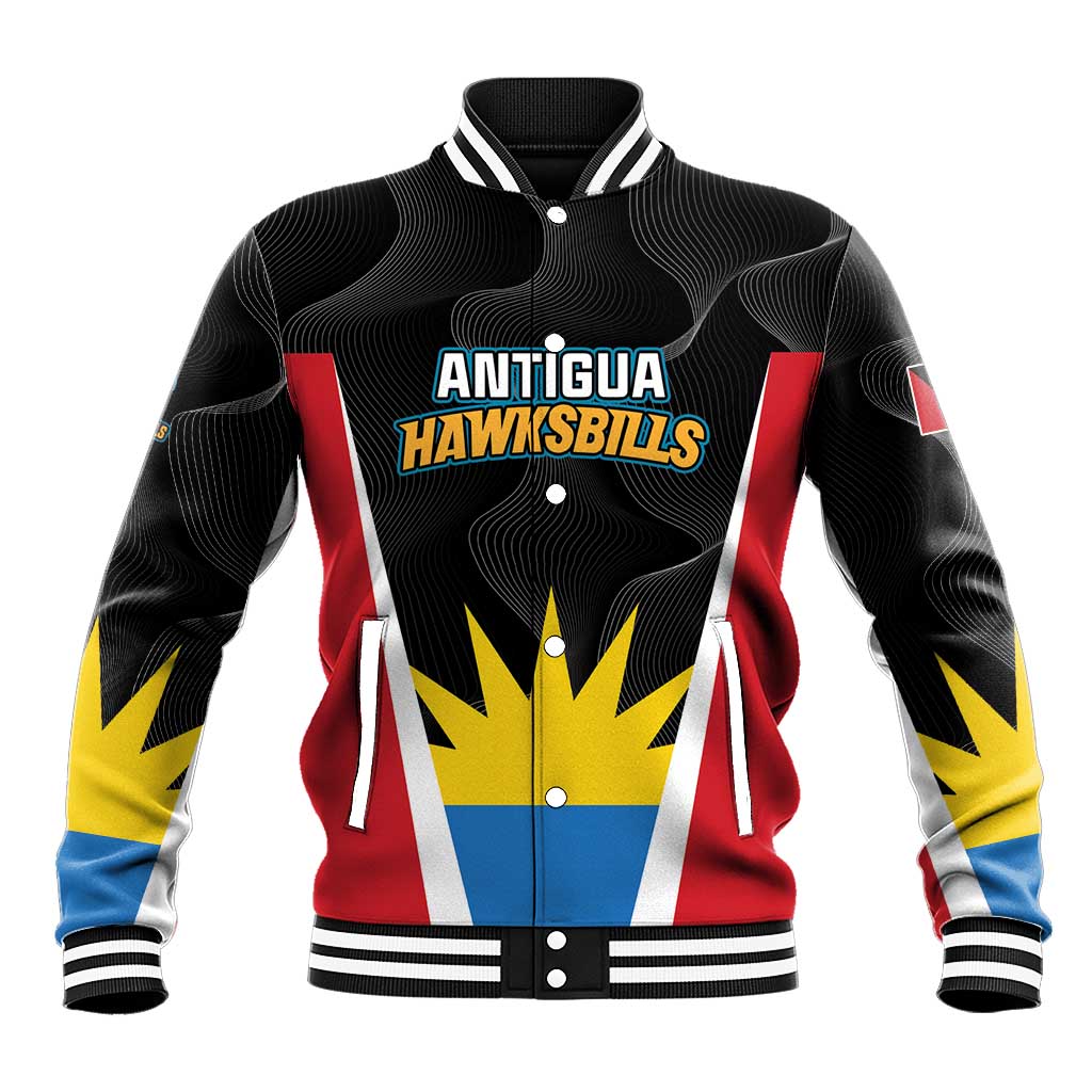 Custom Antigua Cricket Hawksbills Baseball Jacket Each Endeavouring All Achieving - Wonder Print Shop