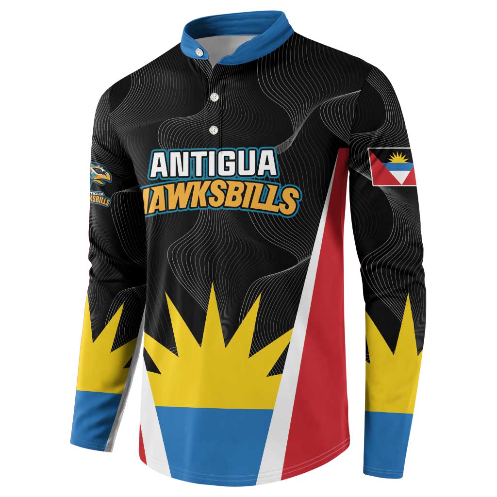 Custom Antigua Cricket Hawksbills Button Sweatshirt Each Endeavouring All Achieving - Wonder Print Shop