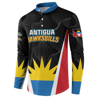 Custom Antigua Cricket Hawksbills Button Sweatshirt Each Endeavouring All Achieving - Wonder Print Shop