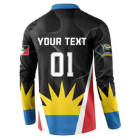 Custom Antigua Cricket Hawksbills Button Sweatshirt Each Endeavouring All Achieving - Wonder Print Shop