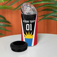 Custom Antigua Cricket Hawksbills 4 in 1 Can Cooler Tumbler Each Endeavouring All Achieving - Wonder Print Shop