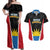 Custom Antigua Cricket Hawksbills Couples Matching Off Shoulder Maxi Dress and Hawaiian Shirt Each Endeavouring All Achieving - Wonder Print Shop