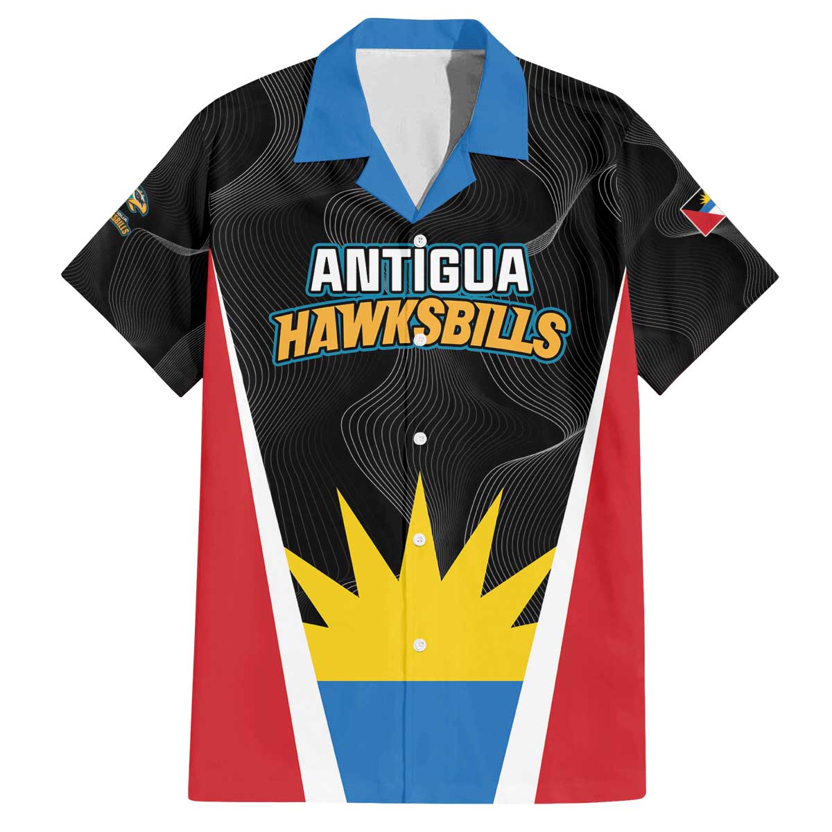 Custom Antigua Cricket Hawksbills Family Matching Off The Shoulder Long Sleeve Dress and Hawaiian Shirt Each Endeavouring All Achieving - Wonder Print Shop