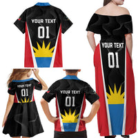 Custom Antigua Cricket Hawksbills Family Matching Off Shoulder Maxi Dress and Hawaiian Shirt Each Endeavouring All Achieving - Wonder Print Shop