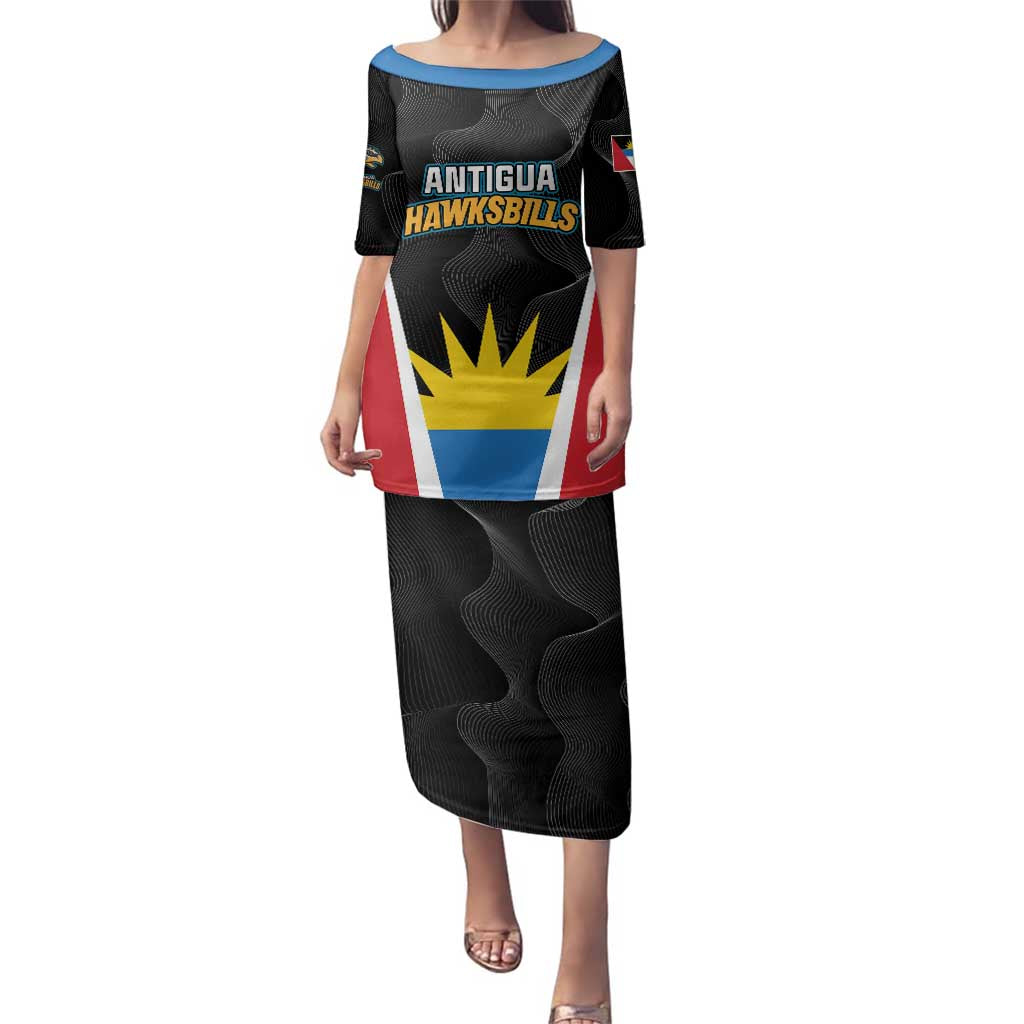 Custom Antigua Cricket Hawksbills Family Matching Puletasi and Hawaiian Shirt Each Endeavouring All Achieving - Wonder Print Shop