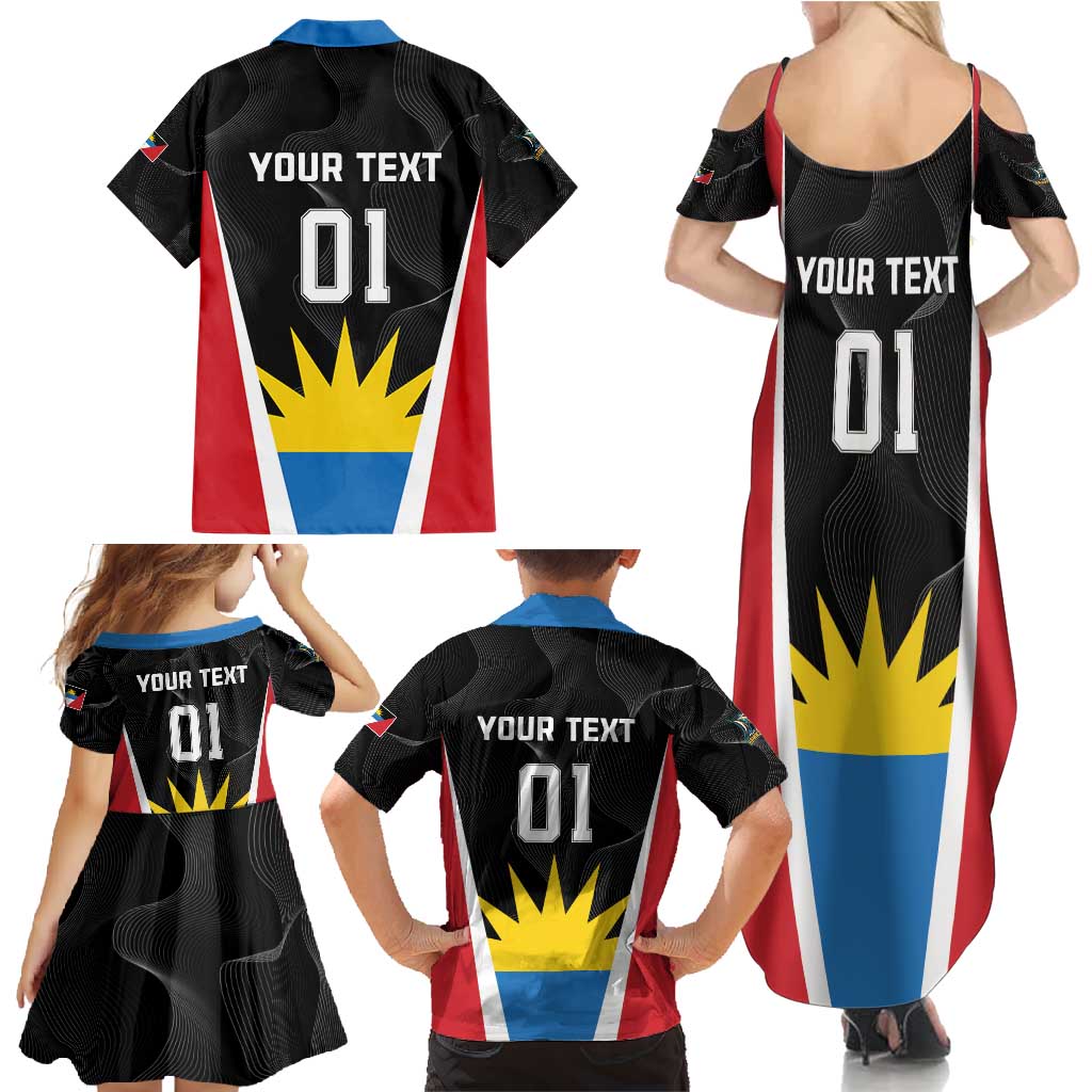 Custom Antigua Cricket Hawksbills Family Matching Summer Maxi Dress and Hawaiian Shirt Each Endeavouring All Achieving - Wonder Print Shop