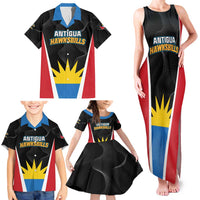 Custom Antigua Cricket Hawksbills Family Matching Tank Maxi Dress and Hawaiian Shirt Each Endeavouring All Achieving - Wonder Print Shop