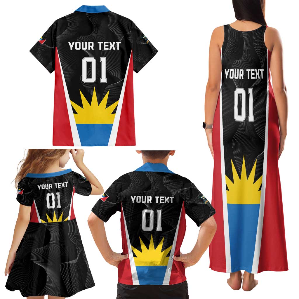 Custom Antigua Cricket Hawksbills Family Matching Tank Maxi Dress and Hawaiian Shirt Each Endeavouring All Achieving - Wonder Print Shop