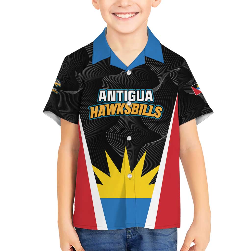 Custom Antigua Cricket Hawksbills Kid Hawaiian Shirt Each Endeavouring All Achieving - Wonder Print Shop