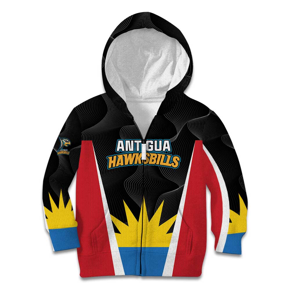 Custom Antigua Cricket Hawksbills Kid Hoodie Each Endeavouring All Achieving - Wonder Print Shop
