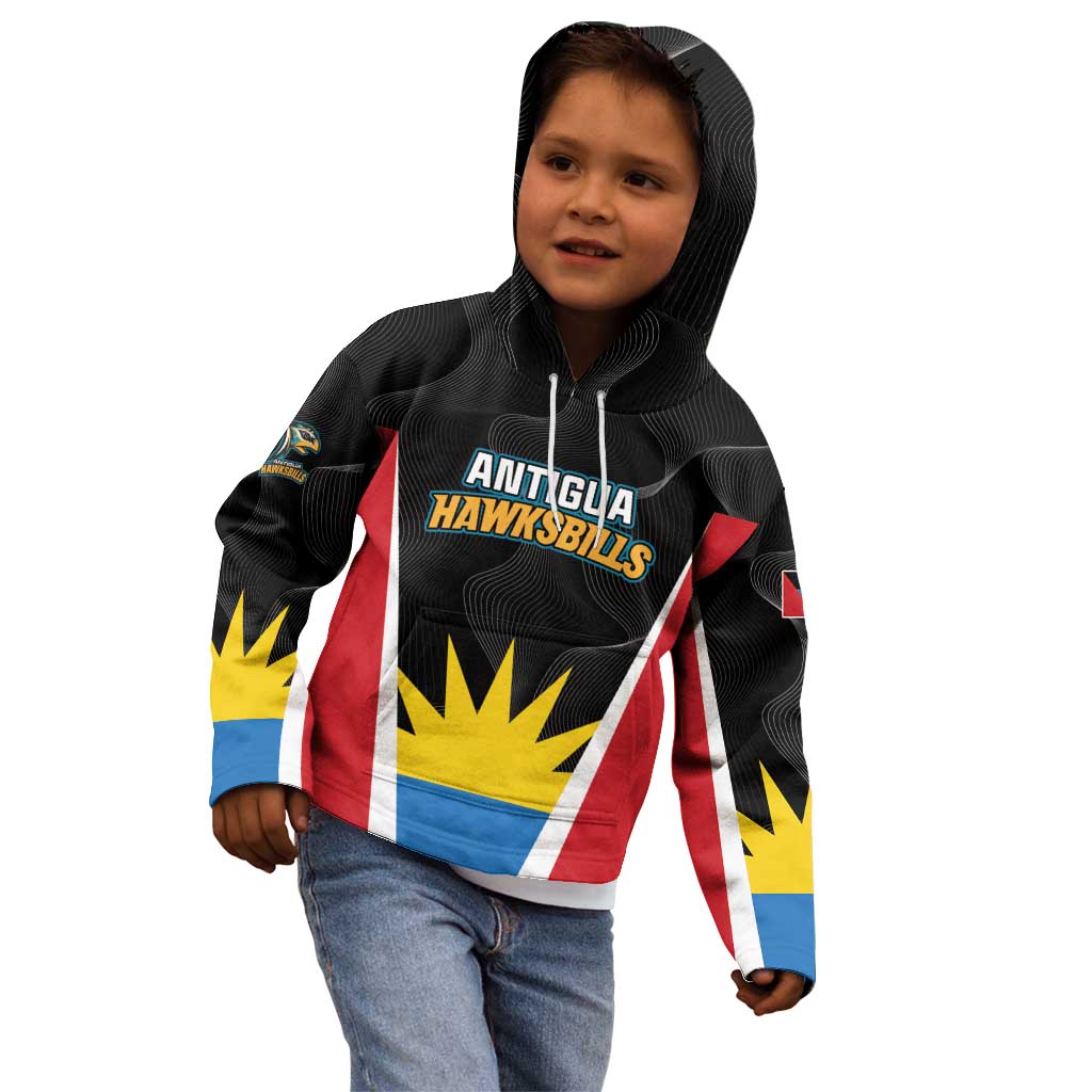 Custom Antigua Cricket Hawksbills Kid Hoodie Each Endeavouring All Achieving - Wonder Print Shop
