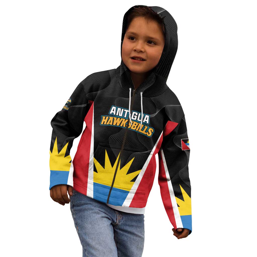 Custom Antigua Cricket Hawksbills Kid Hoodie Each Endeavouring All Achieving - Wonder Print Shop
