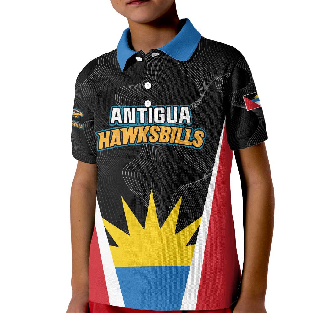 Custom Antigua Cricket Hawksbills Kid Polo Shirt Each Endeavouring All Achieving - Wonder Print Shop