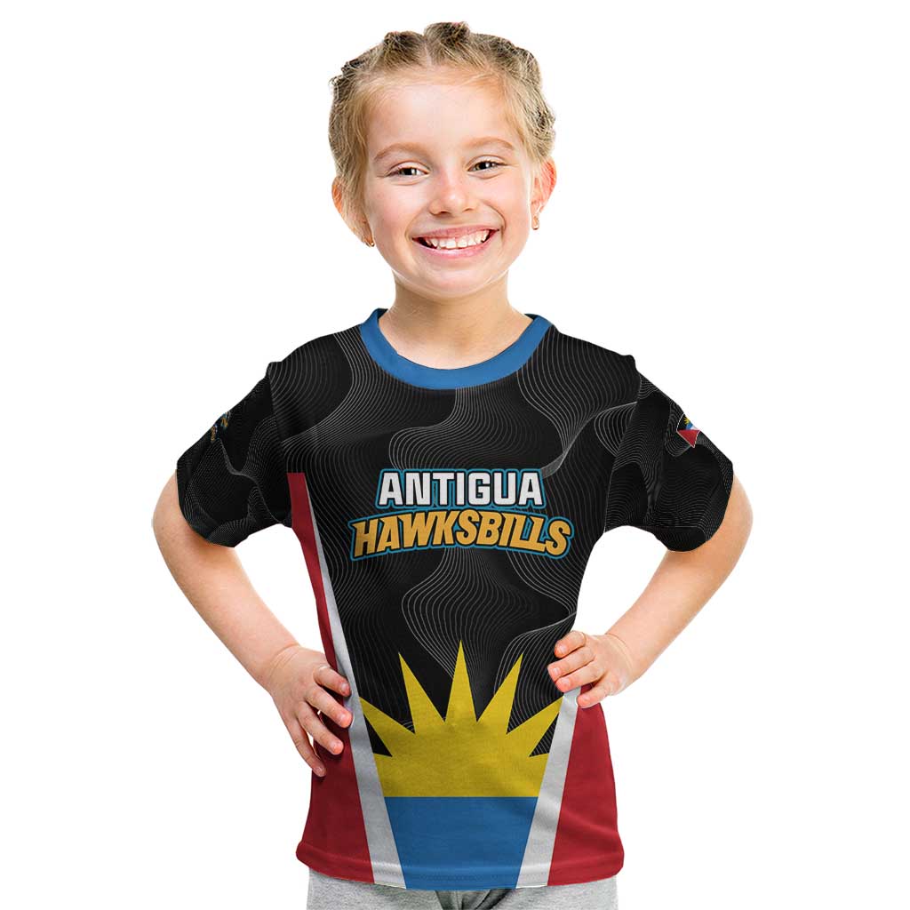 Custom Antigua Cricket Hawksbills Kid T Shirt Each Endeavouring All Achieving - Wonder Print Shop