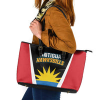 Antigua Cricket Hawksbills Leather Tote Bag Each Endeavouring All Achieving - Wonder Print Shop