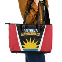 Antigua Cricket Hawksbills Leather Tote Bag Each Endeavouring All Achieving - Wonder Print Shop