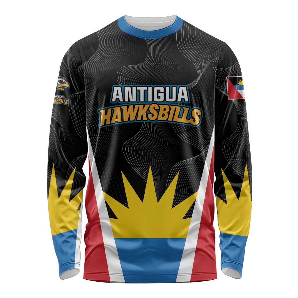 Custom Antigua Cricket Hawksbills Long Sleeve Shirt Each Endeavouring All Achieving - Wonder Print Shop