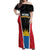 Custom Antigua Cricket Hawksbills Off Shoulder Maxi Dress Each Endeavouring All Achieving - Wonder Print Shop