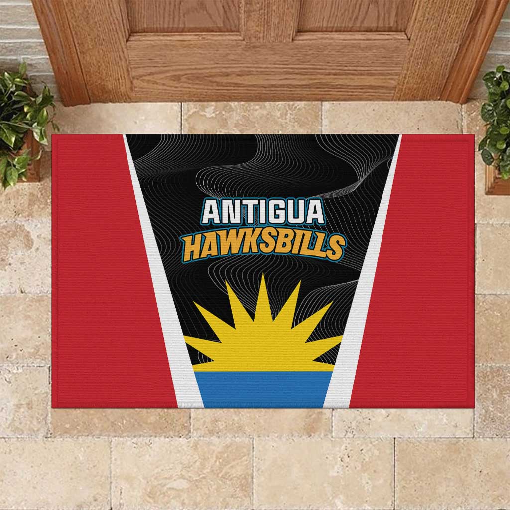 Antigua Cricket Hawksbills Rubber Doormat Each Endeavouring All Achieving - Wonder Print Shop