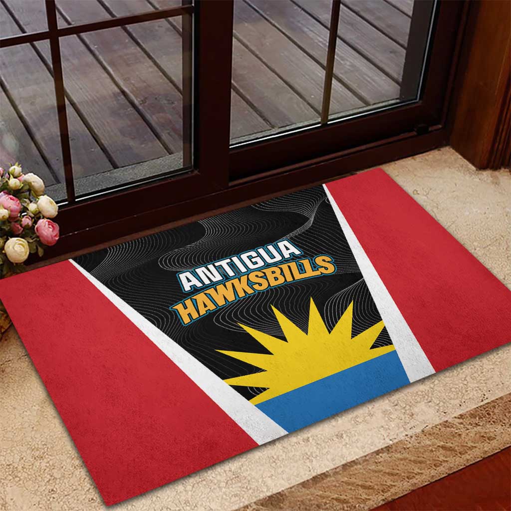 Antigua Cricket Hawksbills Rubber Doormat Each Endeavouring All Achieving - Wonder Print Shop